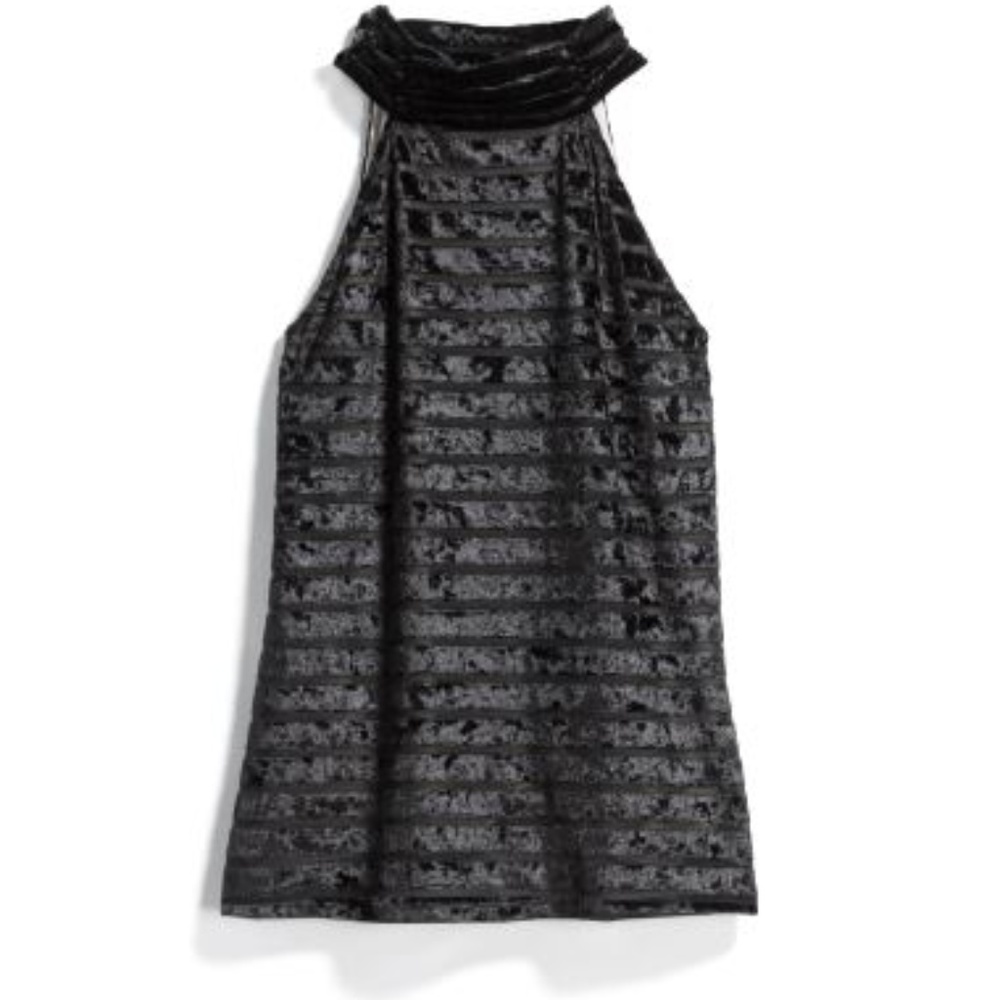 MONTAGNE Celli Velvet Halter Knit Top